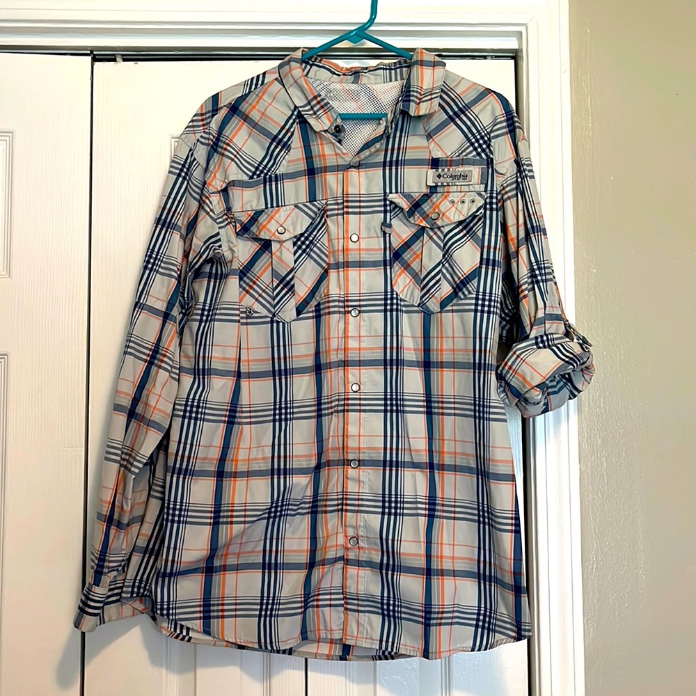 Columbia PFG button up shirt